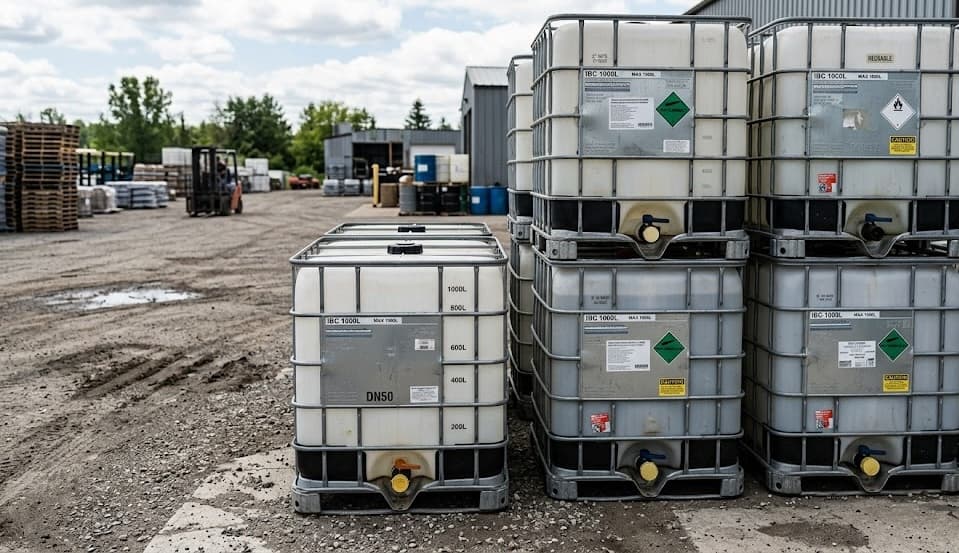 IBC totes at our facility
